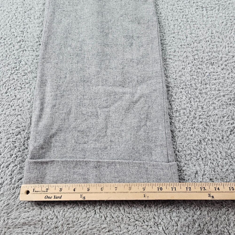 Gant Michael Bastian Pants Womans 36x32 Gray Wool Blend Flannel Wide Flare NEW - Picture 11 of 16